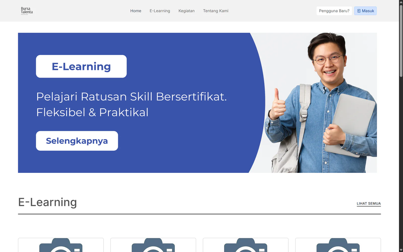 Platform E-Learning Bursa Talenta untuk kursus dan sertifikat